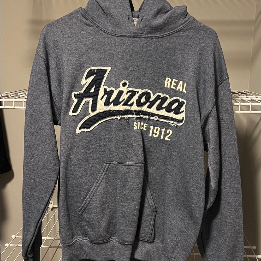 NWOT * Gildan Heather Gray Arizona Hoodie Size Small